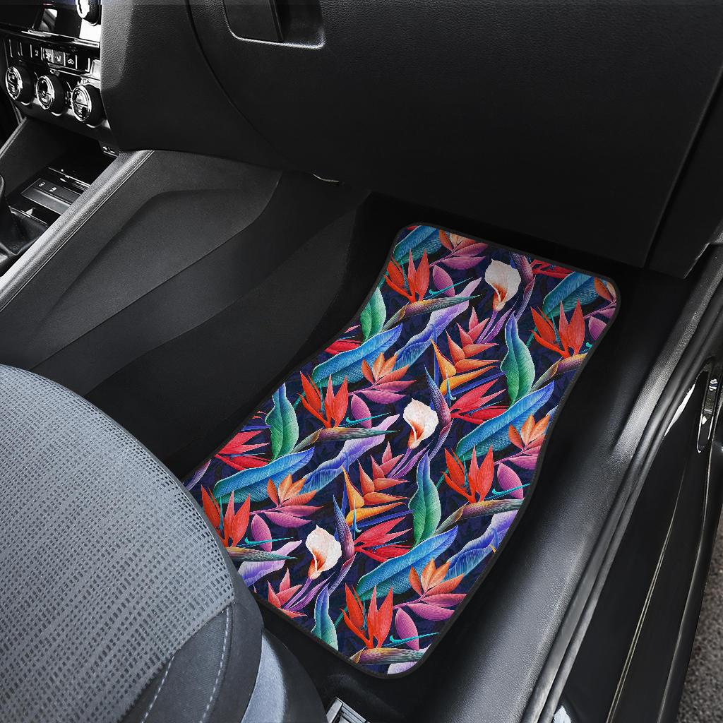 Tropical Flower Pattern Print Design TF023 Car Floor Mats-JORJUNE.COM