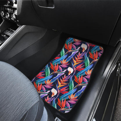 Tropical Flower Pattern Print Design TF023 Car Floor Mats-JORJUNE.COM