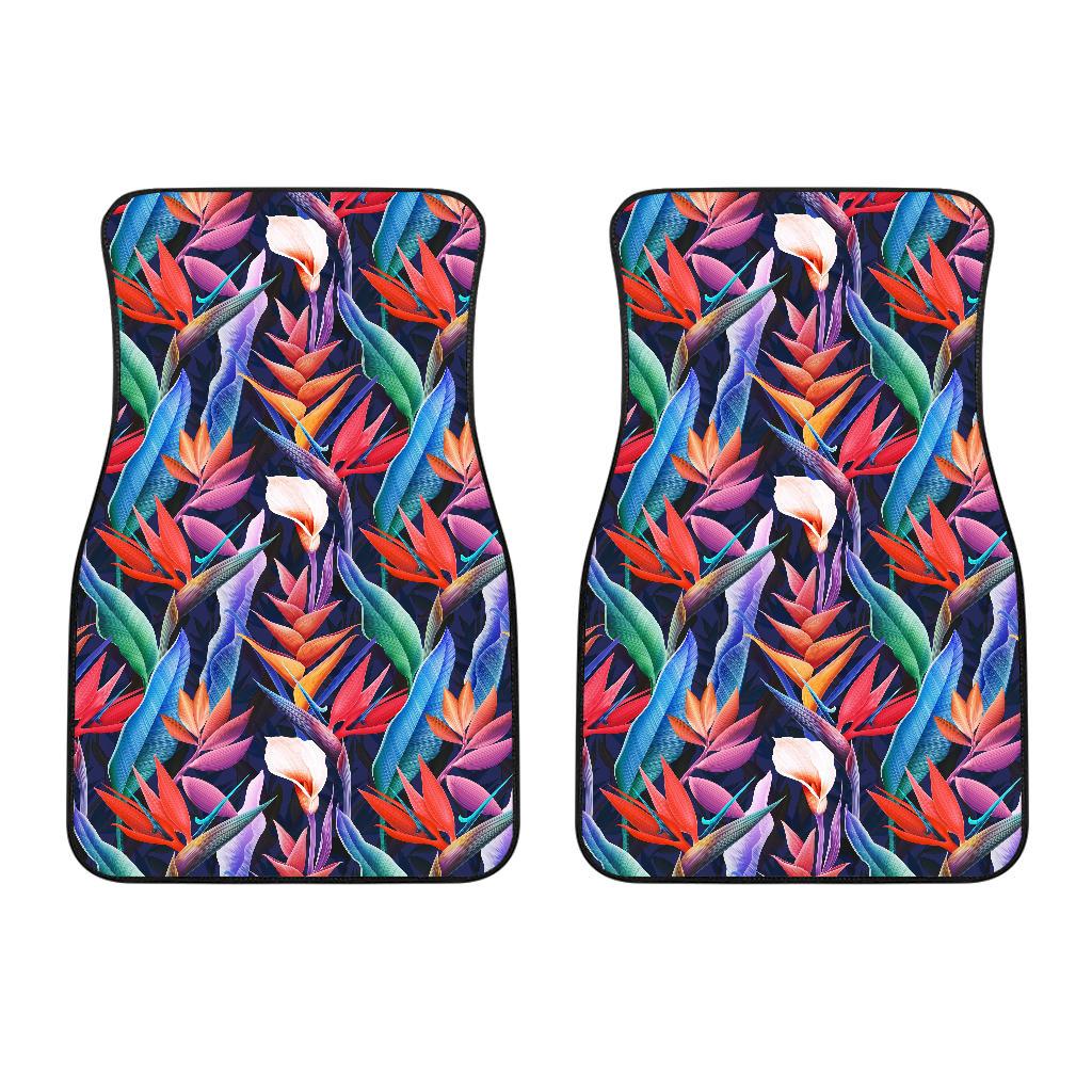 Tropical Flower Pattern Print Design TF023 Car Floor Mats-JORJUNE.COM