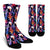 Tropical Flower Pattern Print Design TF023 Crew Socks-JORJUNE.COM
