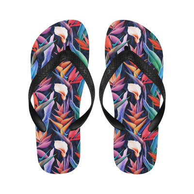 Tropical Flower Pattern Print Design TF023 Flip Flops-JorJune