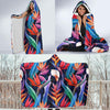 Tropical Flower Pattern Print Design TF023 Hooded Blanket-JORJUNE.COM