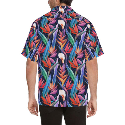 Tropical Flower Pattern Print Design TF023 Men Hawaiian Shirt-JorJune
