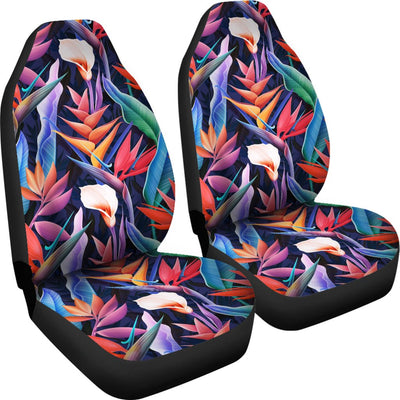 Tropical Flower Pattern Print Design TF023 Universal Fit Car Seat Covers-JorJune