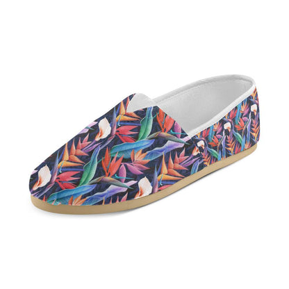 Tropical Flower Pattern Print Design TF023 Women Casual Shoes-JorJune.com
