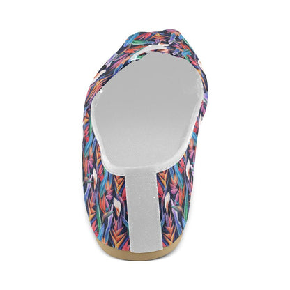 Tropical Flower Pattern Print Design TF023 Women Casual Shoes-JorJune.com