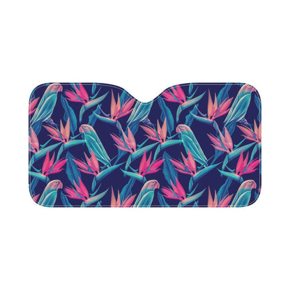 Tropical Flower Pattern Print Design TF024 Car Sun Shade-JorJune