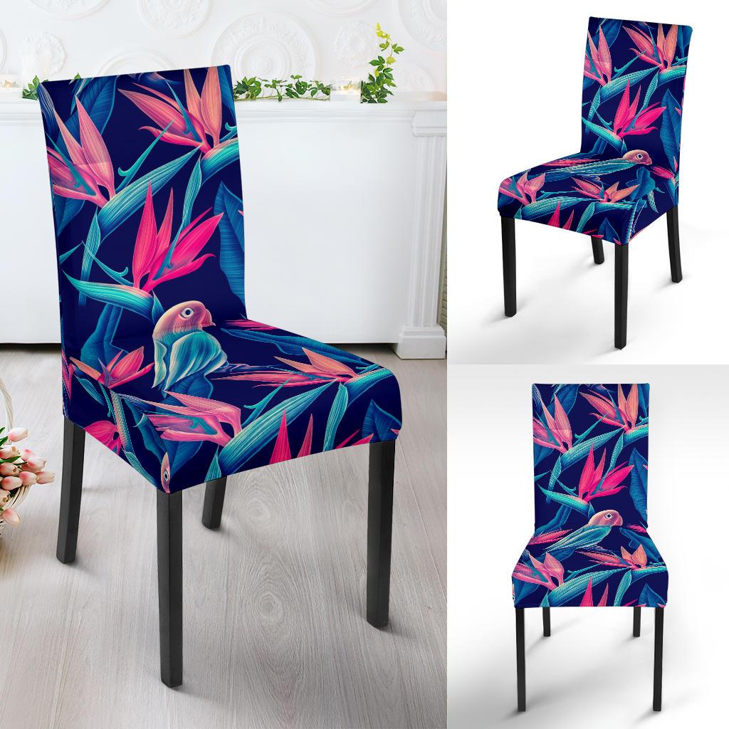 Tropical Flower Pattern Print Design TF024 Dining Chair Slipcover-JORJUNE.COM
