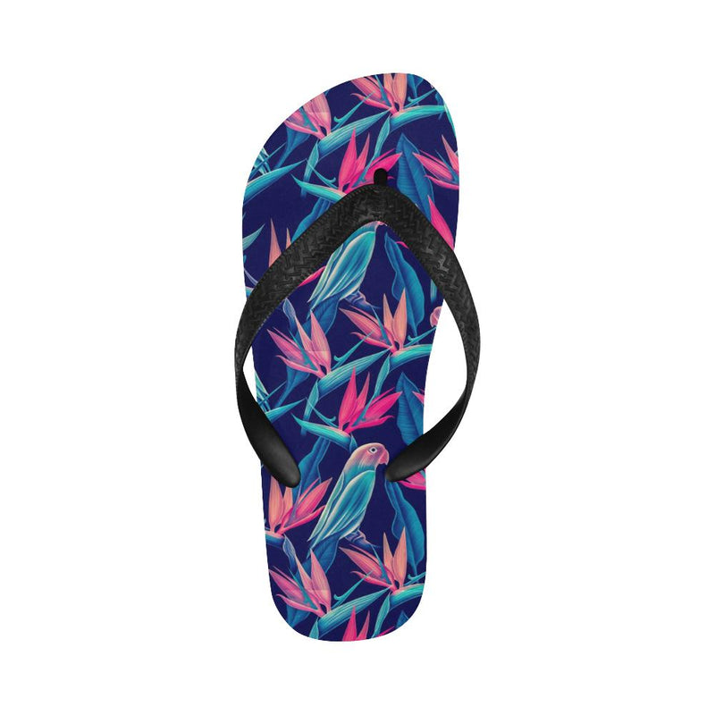 Tropical Flower Pattern Print Design TF024 Flip Flops-JorJune