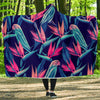 Tropical Flower Pattern Print Design TF024 Hooded Blanket-JORJUNE.COM