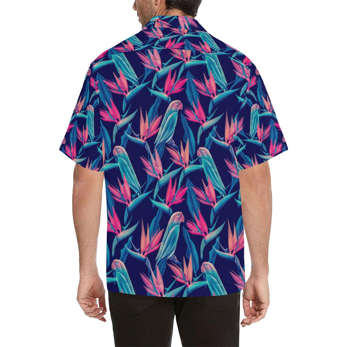 Tropical Flower Pattern Print Design TF024 Men Hawaiian Shirt-JorJune