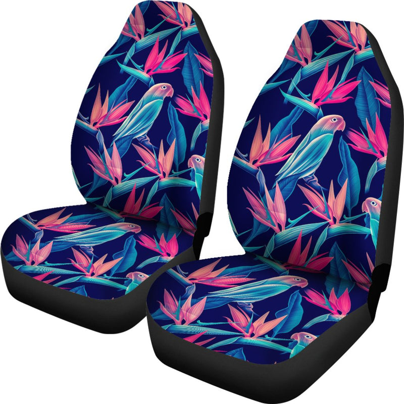 Tropical Flower Pattern Print Design TF024 Universal Fit Car Seat Covers-JorJune