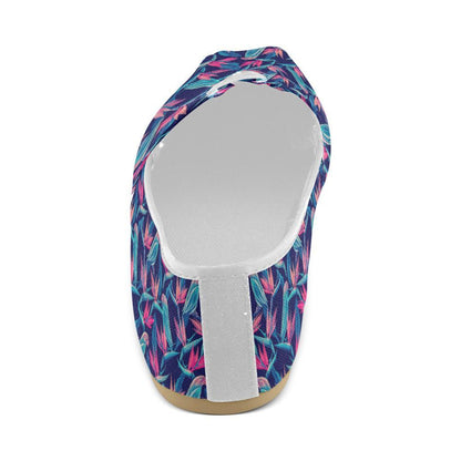 Tropical Flower Pattern Print Design TF024 Women Casual Shoes-JorJune.com
