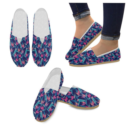 Tropical Flower Pattern Print Design TF024 Women Casual Shoes-JorJune.com