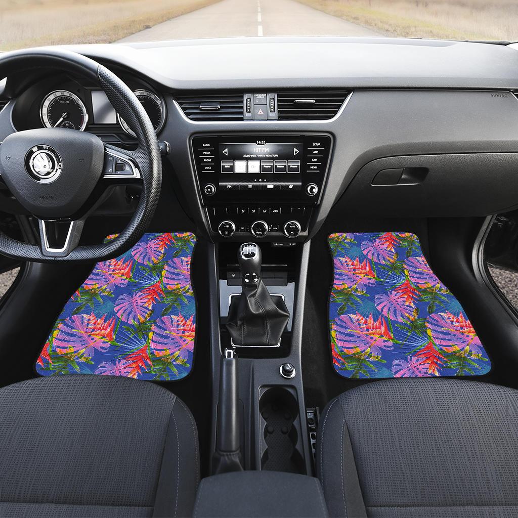 Tropical Flower Pattern Print Design TF025 Car Floor Mats-JORJUNE.COM