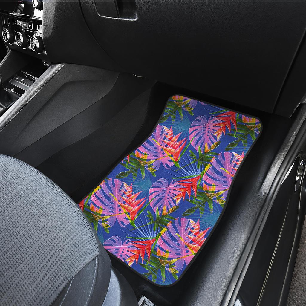 Tropical Flower Pattern Print Design TF025 Car Floor Mats-JORJUNE.COM
