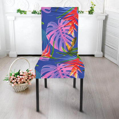 Tropical Flower Pattern Print Design TF025 Dining Chair Slipcover-JORJUNE.COM