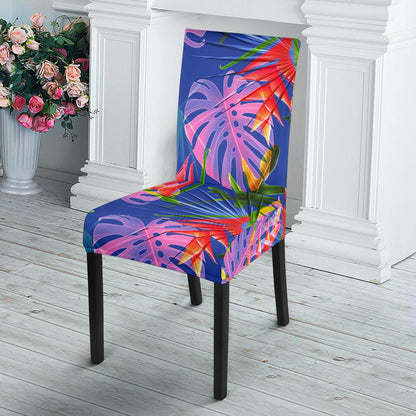 Tropical Flower Pattern Print Design TF025 Dining Chair Slipcover-JORJUNE.COM
