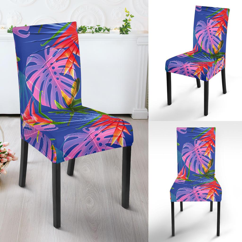 Tropical Flower Pattern Print Design TF025 Dining Chair Slipcover-JORJUNE.COM