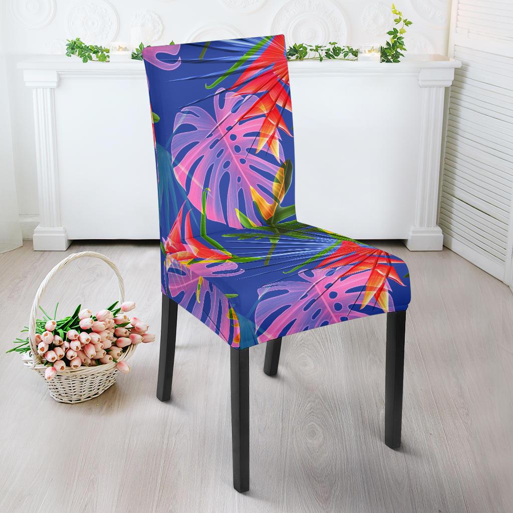 Tropical Flower Pattern Print Design TF025 Dining Chair Slipcover-JORJUNE.COM