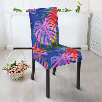 Tropical Flower Pattern Print Design TF025 Dining Chair Slipcover-JORJUNE.COM