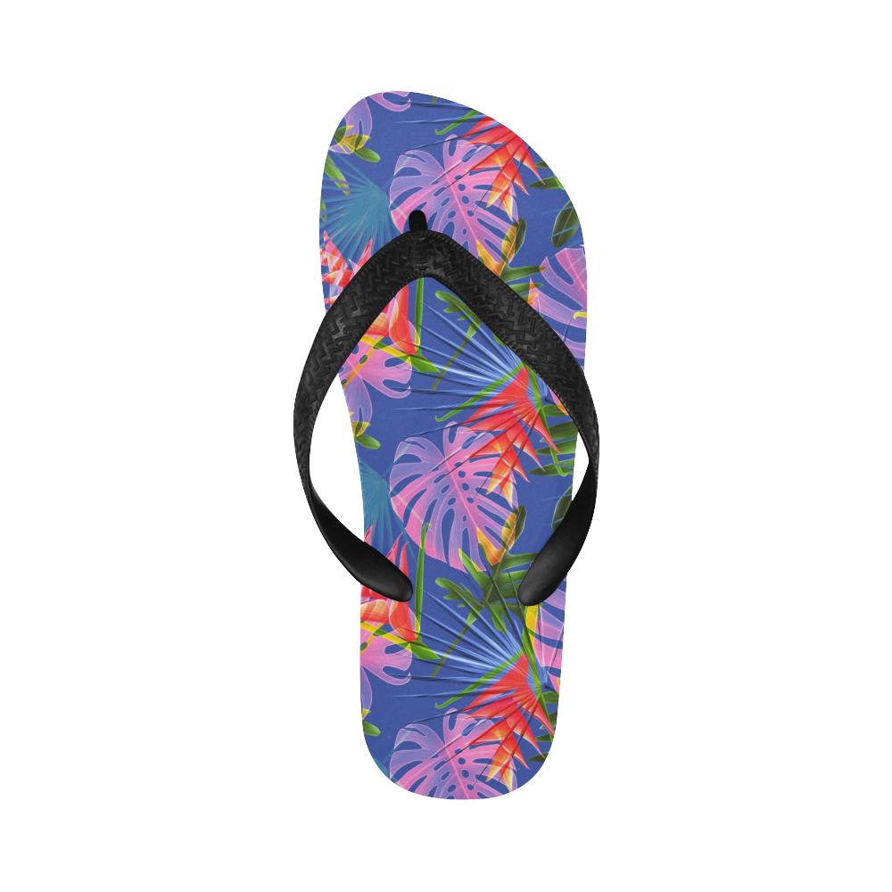 Tropical Flower Pattern Print Design TF025 Flip Flops-JorJune