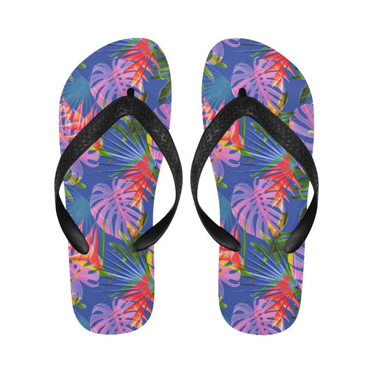 Tropical Flower Pattern Print Design TF025 Flip Flops-JorJune