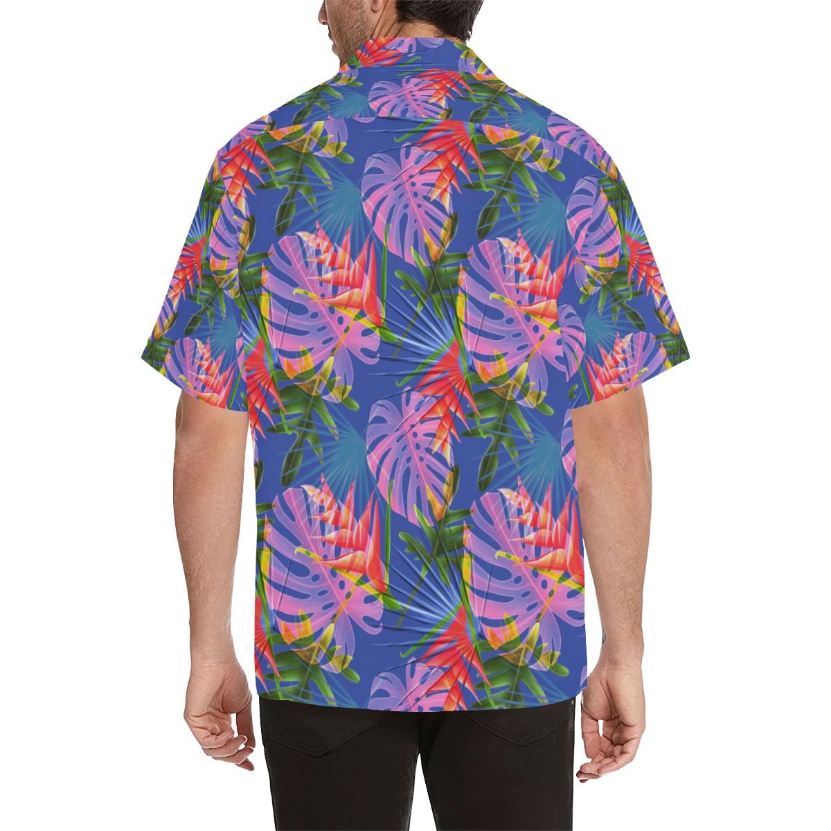 Tropical Flower Pattern Print Design TF025 Men Hawaiian Shirt-JorJune