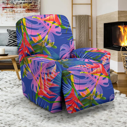 Tropical Flower Pattern Print Design TF025 Recliner Slipcover-JORJUNE.COM