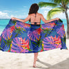 Tropical Flower Pattern Print Design TF025 Sarong Pareo Wrap-JORJUNE.COM