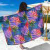 Tropical Flower Pattern Print Design TF025 Sarong Pareo Wrap-JORJUNE.COM