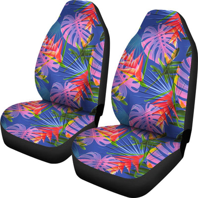 Tropical Flower Pattern Print Design TF025 Universal Fit Car Seat Covers-JorJune