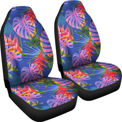 Tropical Flower Pattern Print Design TF025 Universal Fit Car Seat Covers-JorJune