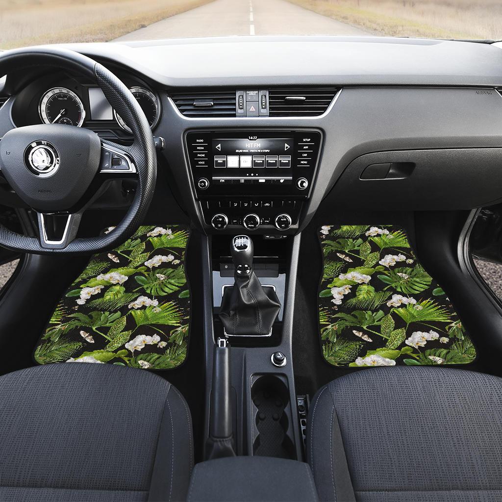 Tropical Flower Pattern Print Design TF026 Car Floor Mats-JORJUNE.COM
