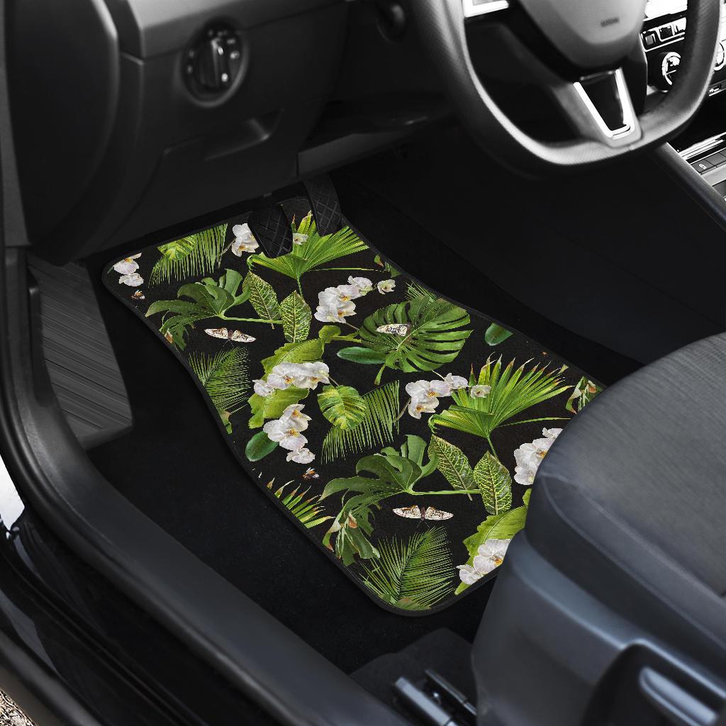 Tropical Flower Pattern Print Design TF026 Car Floor Mats-JORJUNE.COM