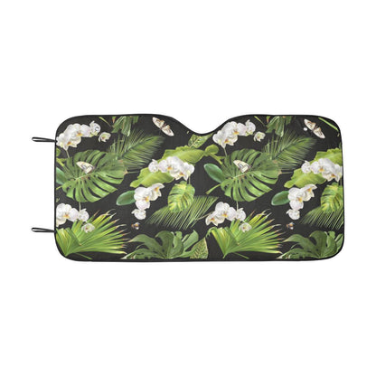 Tropical Flower Pattern Print Design TF026 Car Sun Shade-JorJune