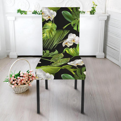 Tropical Flower Pattern Print Design TF026 Dining Chair Slipcover-JORJUNE.COM