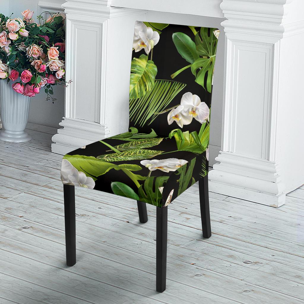 Tropical Flower Pattern Print Design TF026 Dining Chair Slipcover-JORJUNE.COM