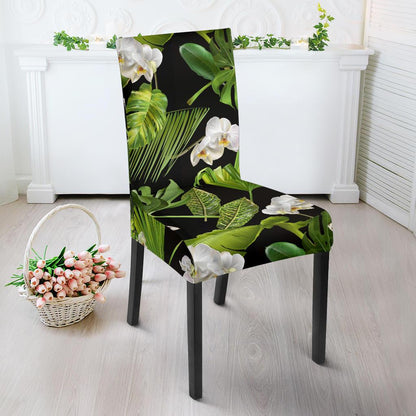 Tropical Flower Pattern Print Design TF026 Dining Chair Slipcover-JORJUNE.COM