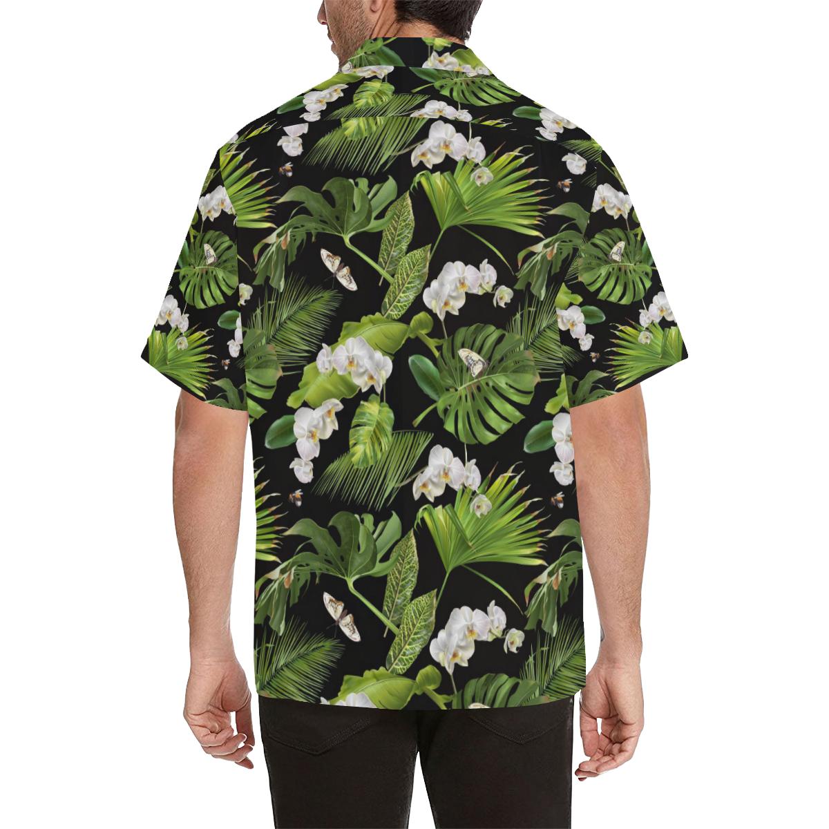 Tropical Flower Pattern Print Design TF026 Men Hawaiian Shirt-JorJune