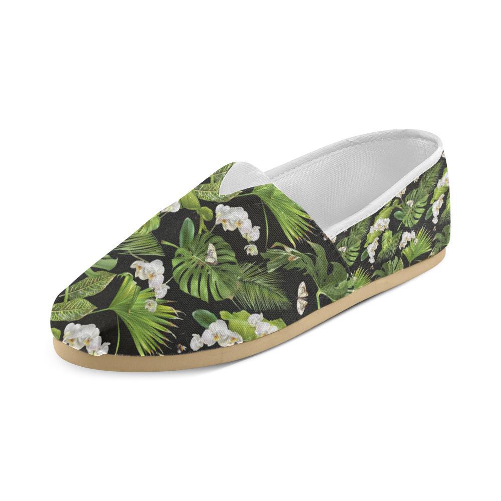 Tropical Flower Pattern Print Design TF026 Women Casual Shoes-JorJune.com