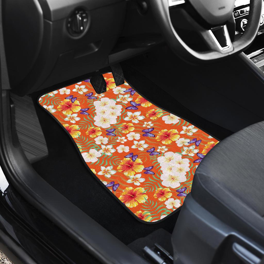 Tropical Flower Pattern Print Design TF027 Car Floor Mats-JORJUNE.COM
