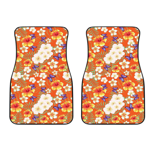 Tropical Flower Pattern Print Design TF027 Car Floor Mats-JORJUNE.COM
