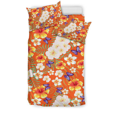 Tropical Flower Pattern Print Design TF027 Duvet Cover Bedding Set-JORJUNE.COM