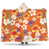 Tropical Flower Pattern Print Design TF027 Hooded Blanket-JORJUNE.COM