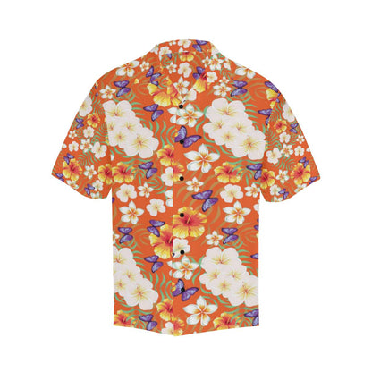 Tropical Flower Pattern Print Design TF027 Men Hawaiian Shirt-JorJune