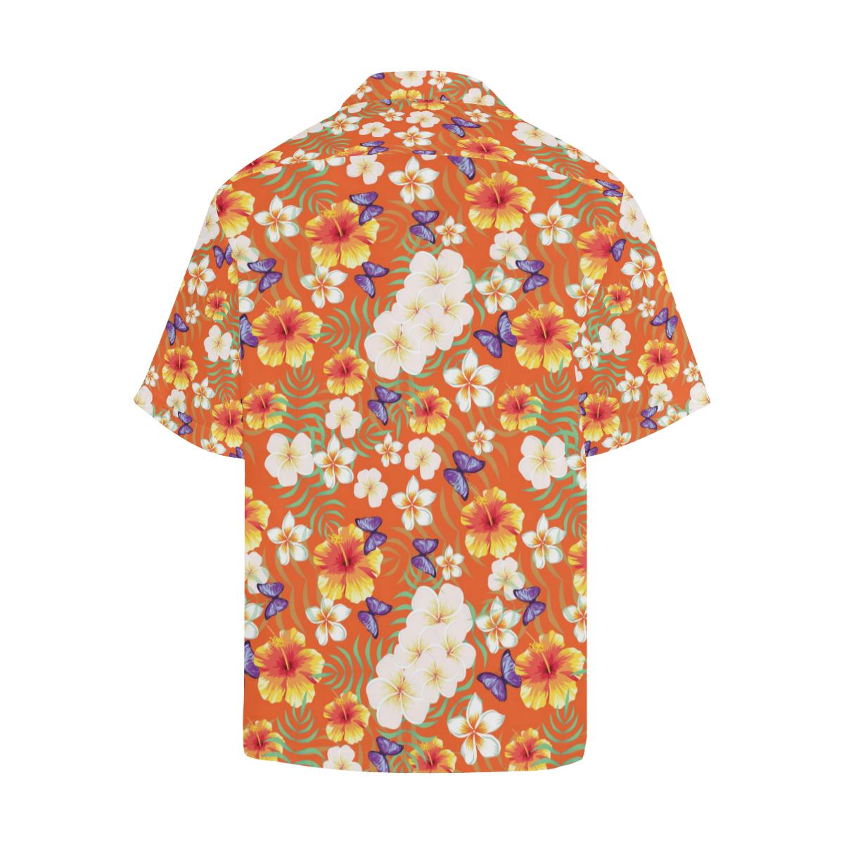 Tropical Flower Pattern Print Design TF027 Men Hawaiian Shirt-JorJune
