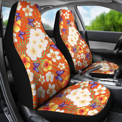 Tropical Flower Pattern Print Design TF027 Universal Fit Car Seat Covers-JorJune