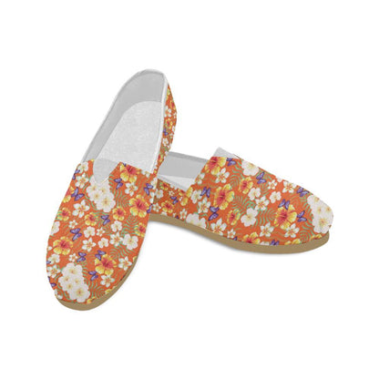 Tropical Flower Pattern Print Design TF027 Women Casual Shoes-JorJune.com
