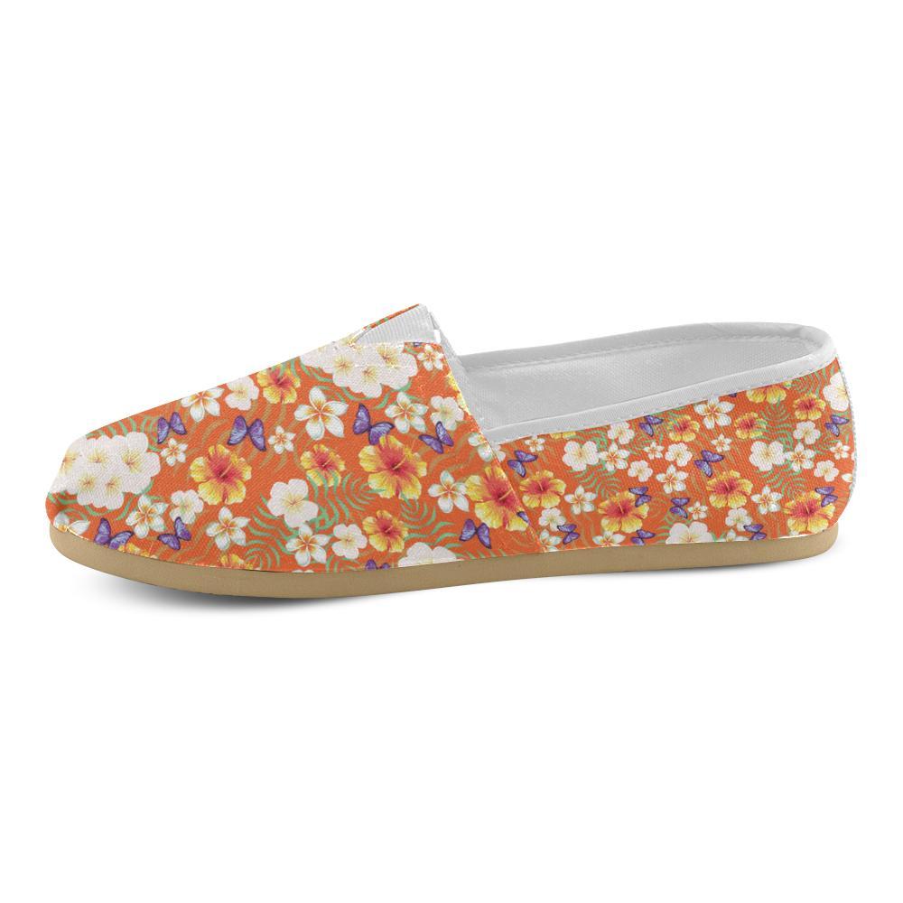 Tropical Flower Pattern Print Design TF027 Women Casual Shoes-JorJune.com